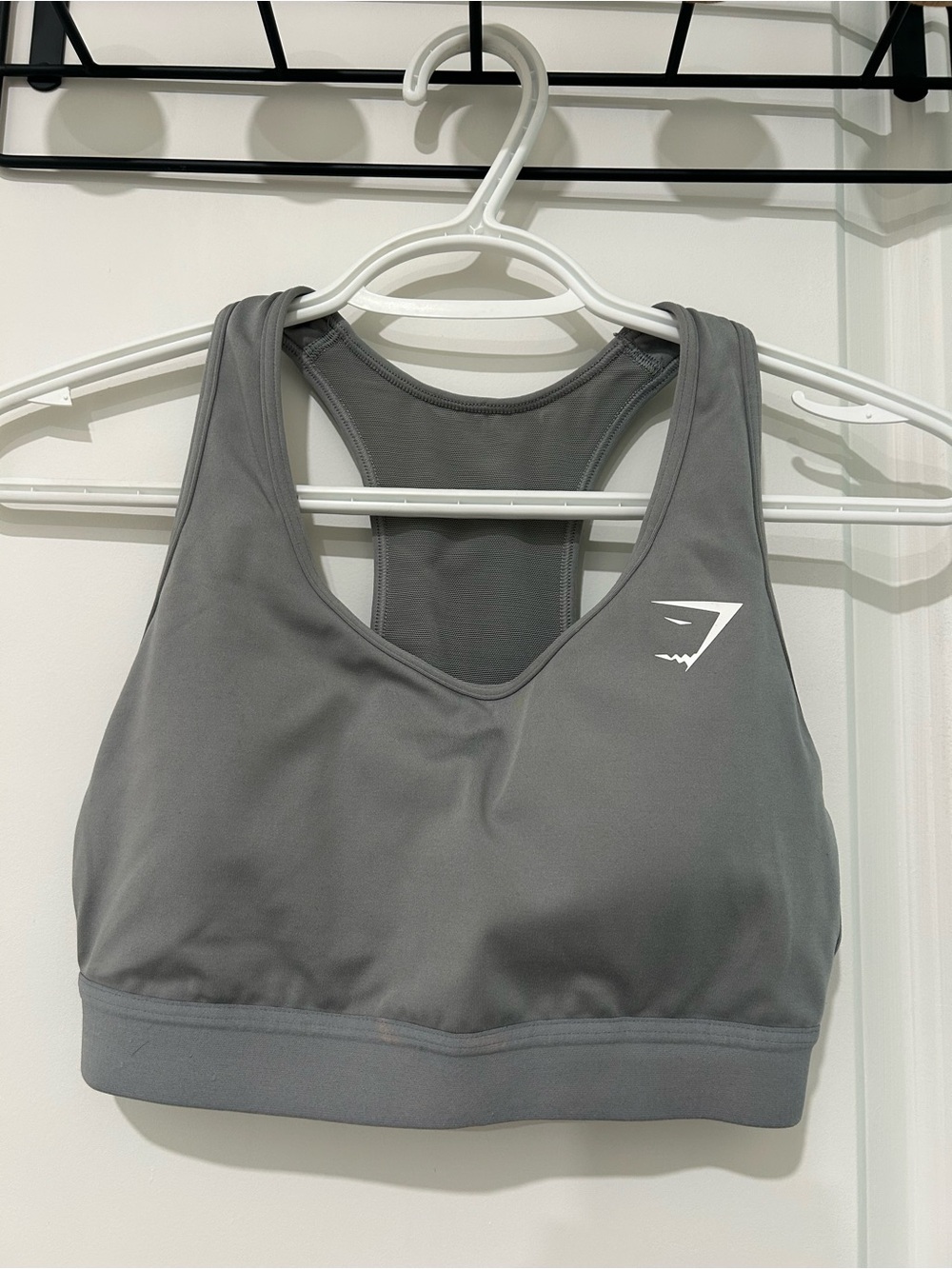 Gymshark Grey Racerback Seamless Sports Bra